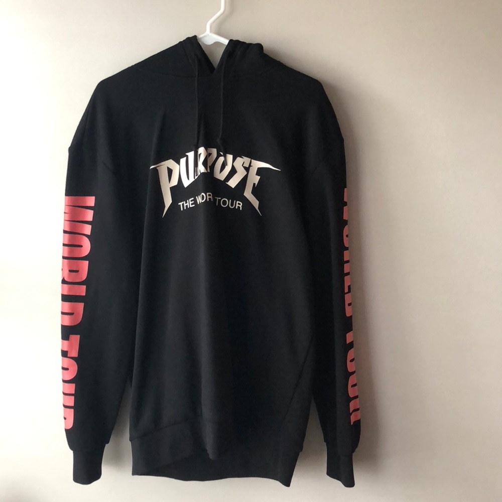 H&M Purpose Tour The World Tour Hoodie Black
